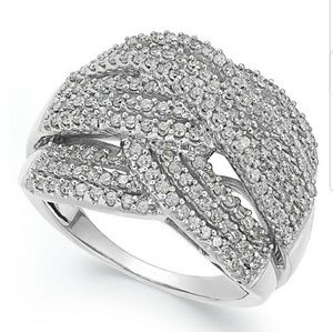 Diamond Wave Ring
